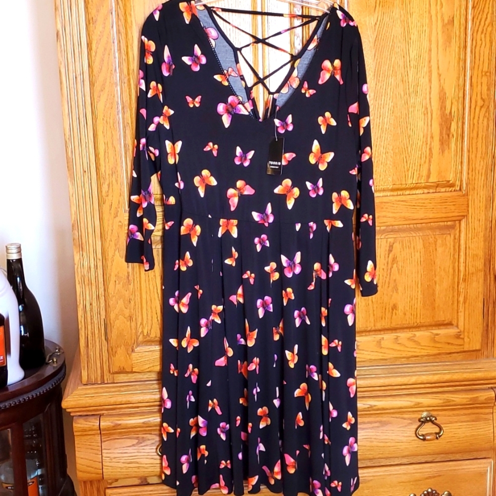 Torrid dress with Butterflies